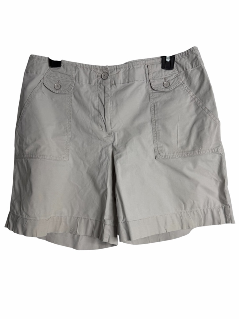 Talbots Light Beige Utility Bermuda Shorts Size 10